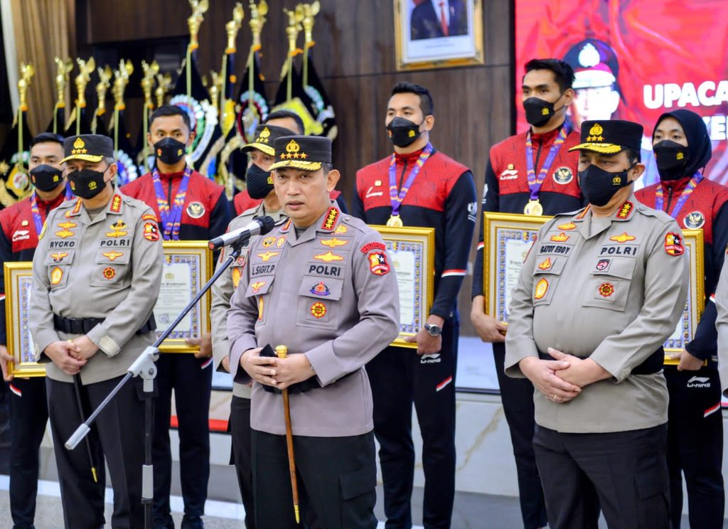 15 Atlet Polri Yang Berlaga di Sea Games Dapat Penghargaan dari Kapolri