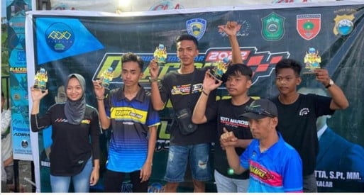 Putra daerah Bulukumba sabet Podium 1 dan 5 dalam Perusda Takalar Drag Bike 2022