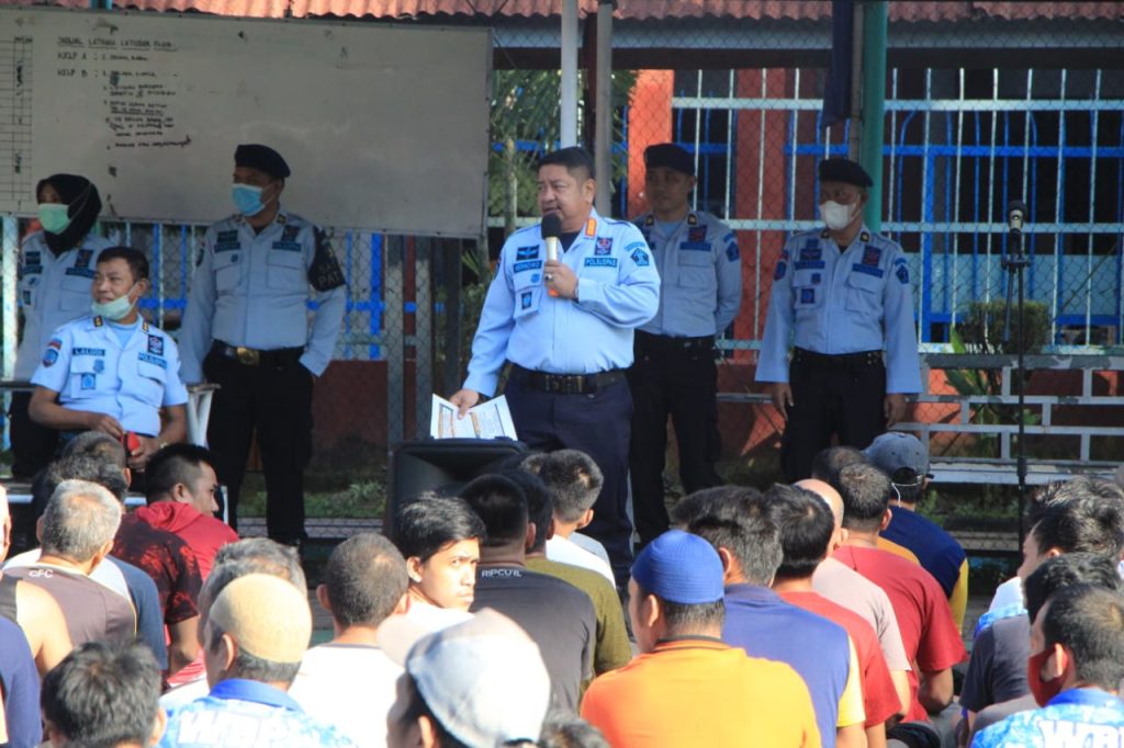 Kalapas Makassar Sosialisasi Kunjungan Tatap Muka Kepada WBP