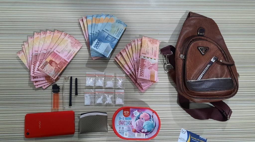 Seorang Pengedar Narkotika Jenis Sabu Diciduk, Tim Opsnal Satreskoba Polres Kukar
