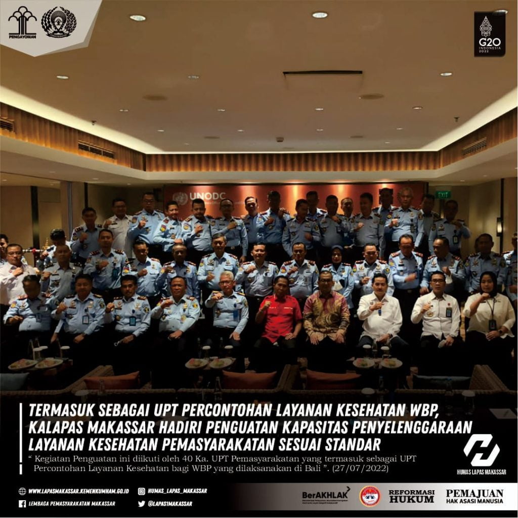 Jadi Salah Satu Lapas Percontohan Layanan Kesehatan, Ini Tanggapan Kalapas Makassar