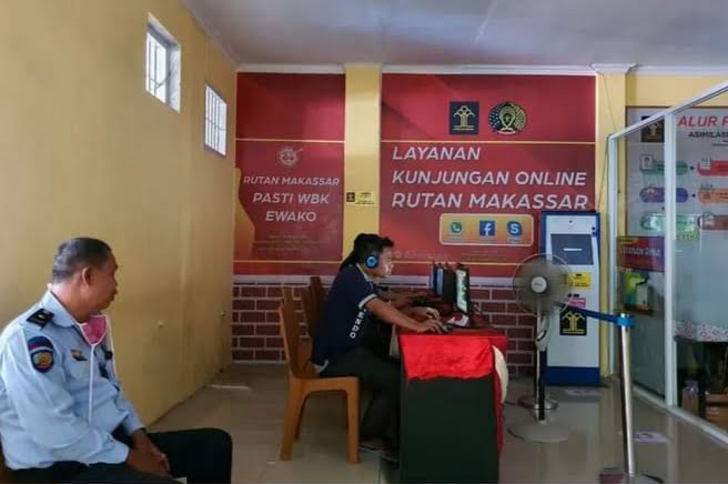Layanan Video Call Masih Ramai Diminati WBP Rutan Makassar