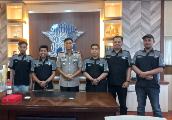 YNCI Chapter Gowa Melakukan Audensi Bersama Dirlantas Polda Sulsel, Ini Yang Dibahas