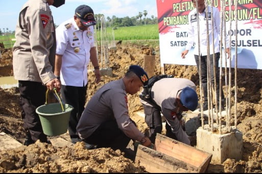 Peletakan Batu Pertama Flat Batalyon C Pelopor, Dansat Brimob Sampaikan Ini!