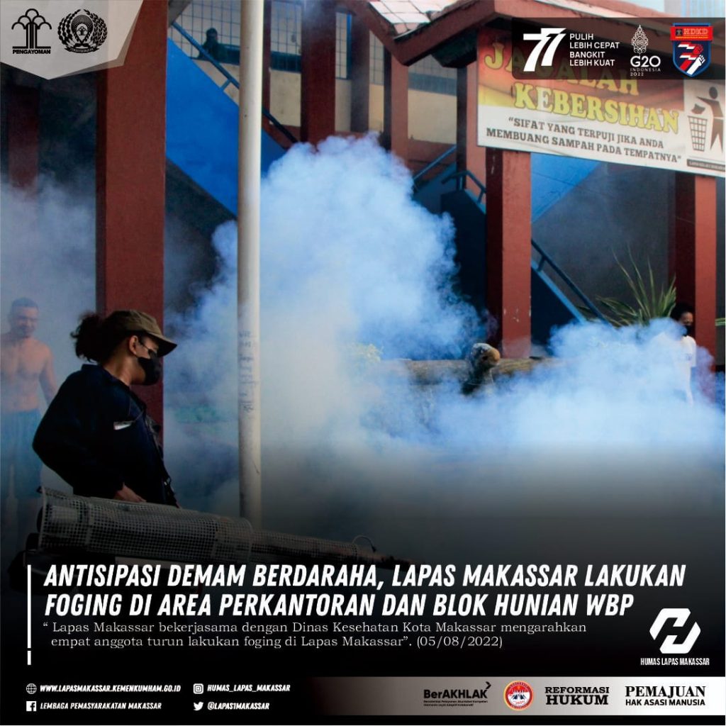 Peduli Lingkungan Lapas Makassar Kumham Sulsel Lakukan Foging