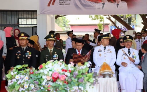 Bersama Forkopimda, AKBP Andi Erma Suryono Ikuti Upacara HUT RI ke-77 Kabupaten Jeneponto