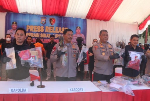 Operasi SIKAT LIPU 2022: Bulan Januari hingga Juni Polda Sulsel Tangani 1.326 Kasus