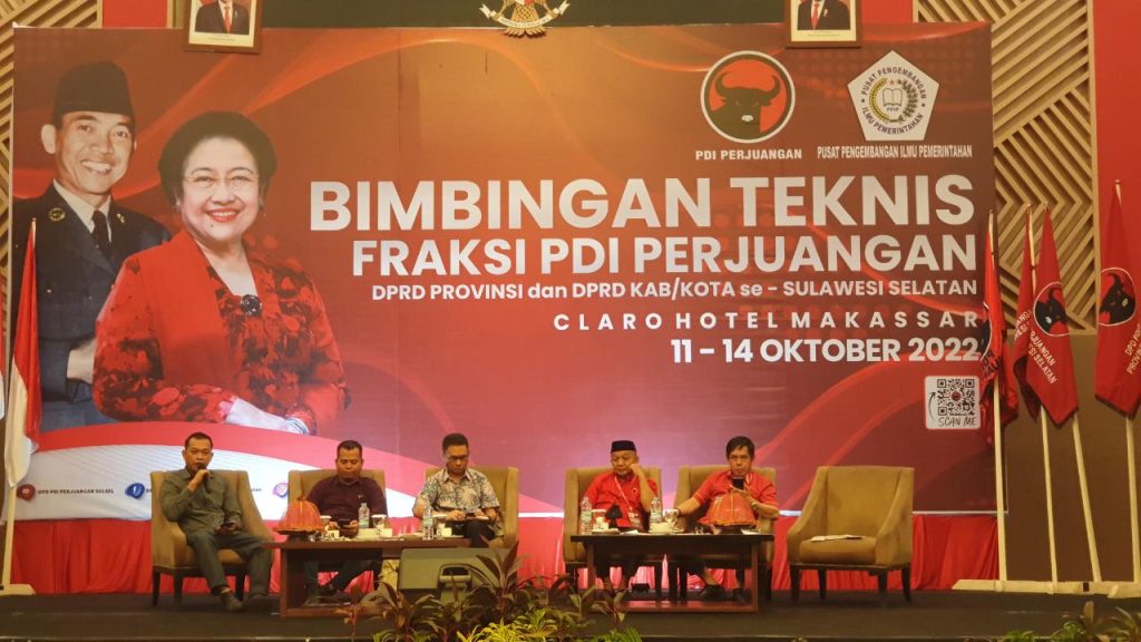 Bawaslu Sampaikan Penyelesaian Sengketa Proses Pemilu di Bimtek DPW PDIP Sulsel