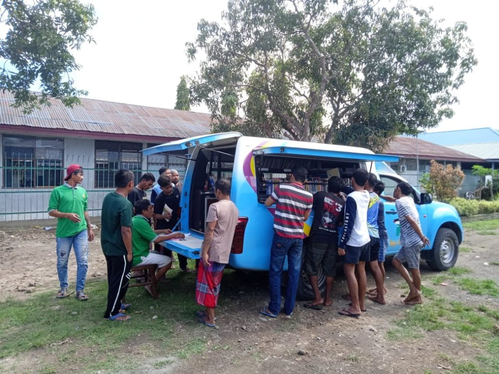 Tingkatkan Minat Baca WBP, Lapas Bulukumba Datangkan Mobil Perpustakaan Keliling