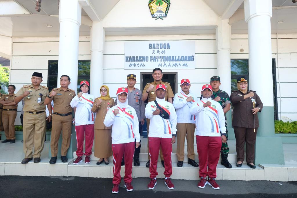 Bupati Adnan Berpesan Kepada Atlet Maksimalkan Berjuang di Porprov