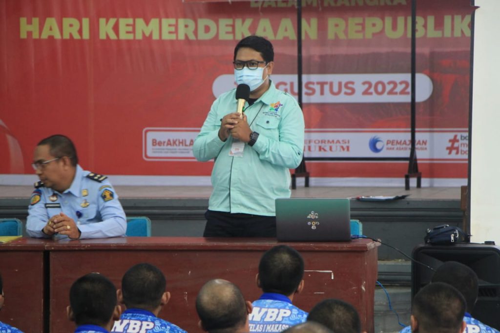 Peduli Penyakit TB, Yamalitb Sulsel Lakukan Penyuluhan di Lapas Makassar
