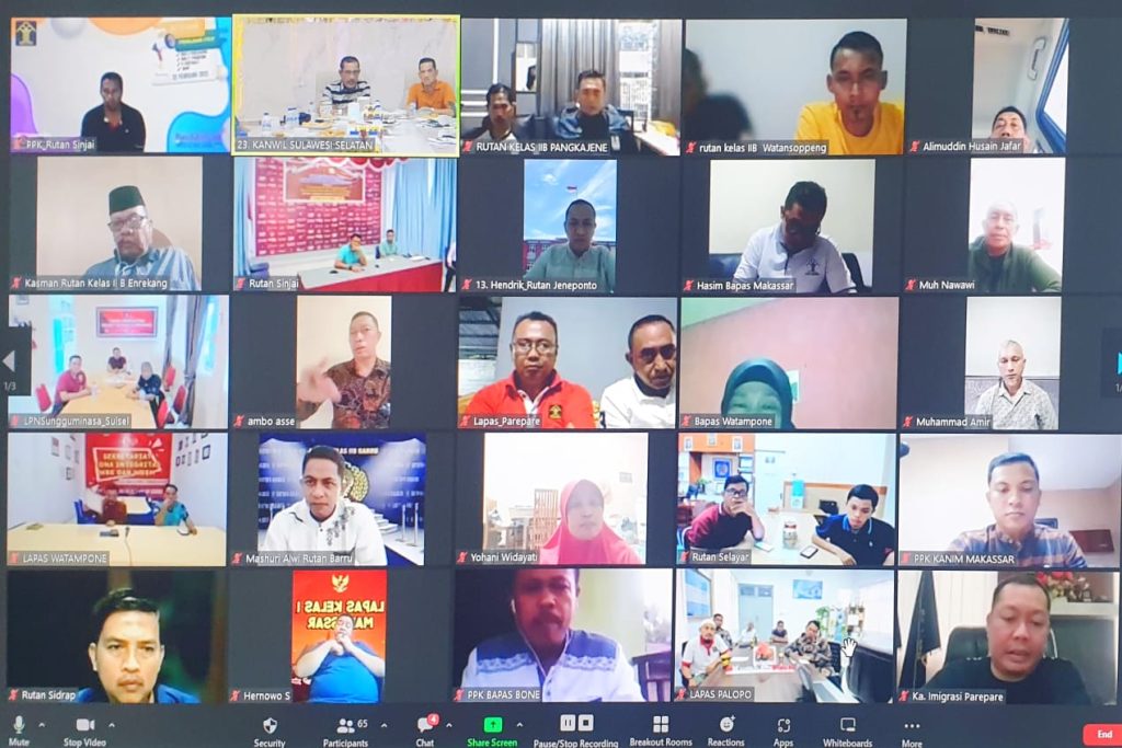 Kakanwil Kemenkumham Sulsel Instruksikan Kepala UPT Kelola Anggaran Secara Profesional