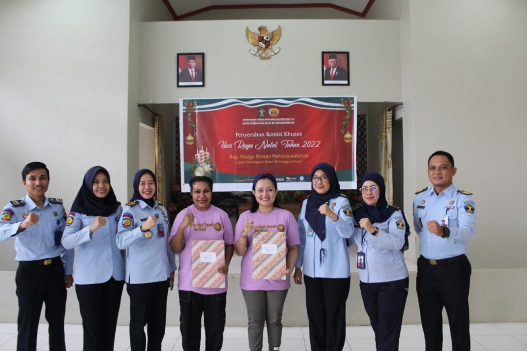 Sukacita Perayaan Natal, 7 Orang Warga Binaan LPP Sungguminasa Terima Remisi Natal