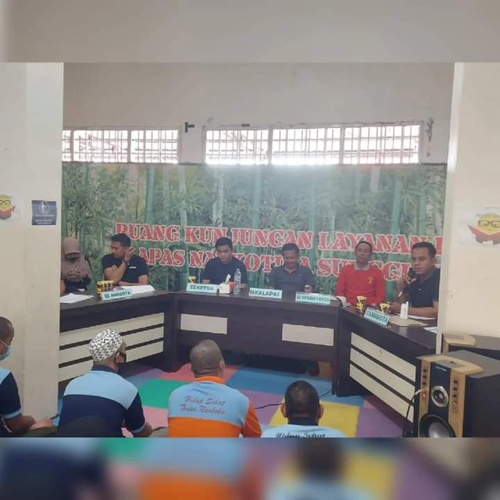 Sebanyak 30 Orang WBP Lapas Narkotika Sungguminasa Jalani Sidang TPP