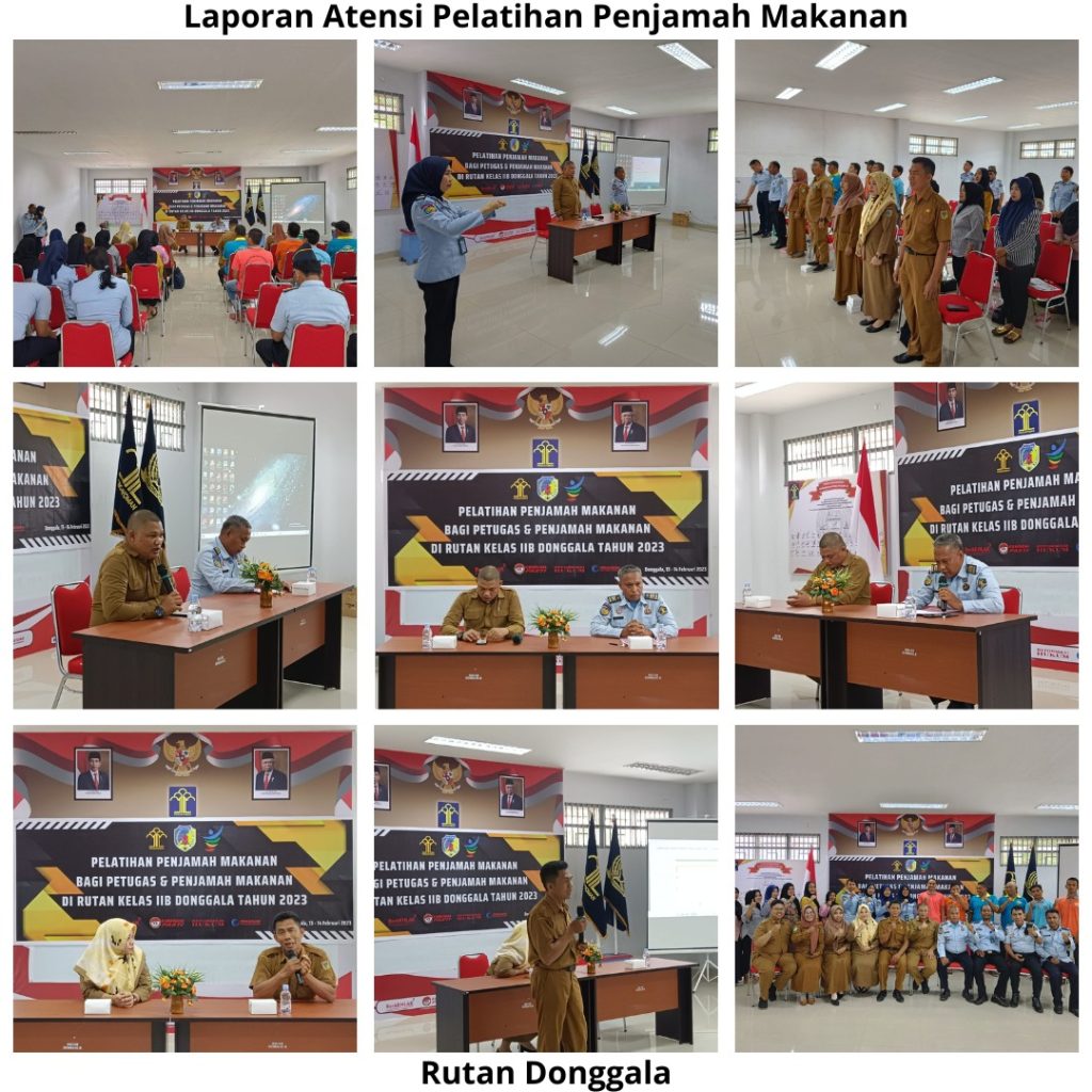 Rutan Donggala dan Dinas Kesehatan Kabupaten Donggala Gelar Pelatihan Penjamah Makanan