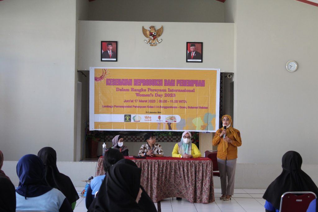 Peduli Terhadap Kesehatan Reproduksi Perempuan, WBP LPP Sungguminasa Terima Sosialisasi dari Lembaga Persaudaraan Korban Napza Makassar