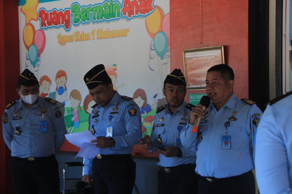 Jelang Hari Raya Idul Fitri, Lapas Makassar Simulasi Kunjungan Tatap Muka