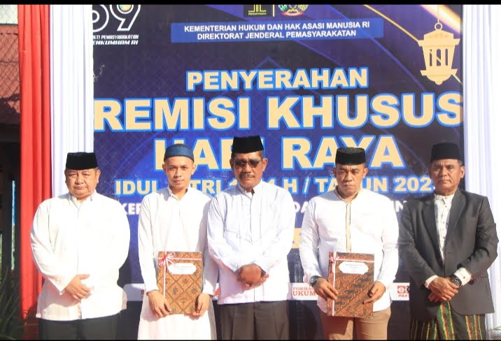 Penuh Syukur, 607 Orang Warga Binaan Lapas Makassar Terima Remisi Lebaran