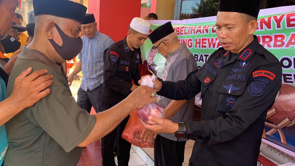 Iduladha 1444 H, Batalyon C Pelopor Kurban Sembilan Ekor Sapi
