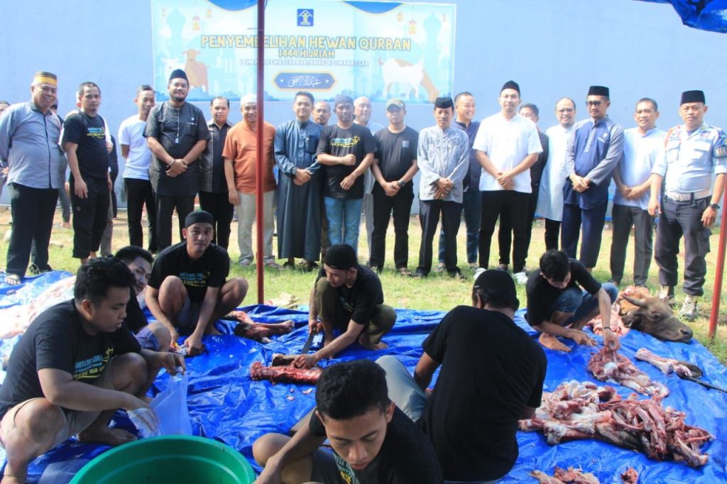 Hidupkan Momentum Idul Adha, Lapas Makassar Sembelih Hewan Qurban