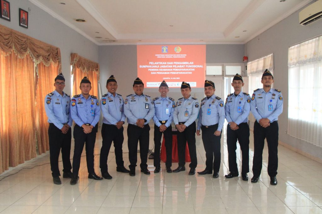 Dilantik Secara Virtual, Sembilan pegawai Lapas Makassar Diangkat Menjadi JFT