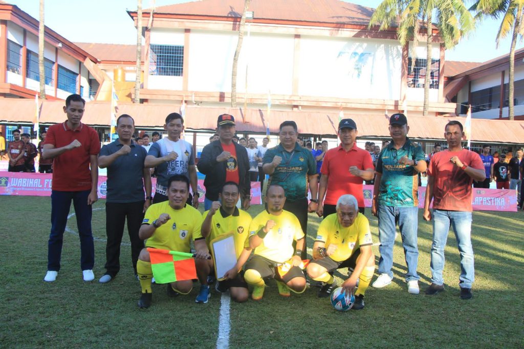 Semarak Hari Dharma Karya Dhika, Lapas Makassar Gelar Turnamen Mini Soccer Cup II