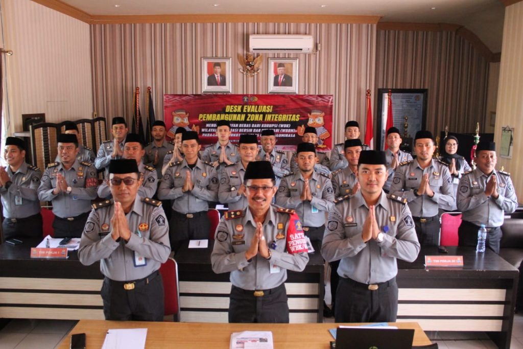 Lapas Narkotika Sungguminasa Ikuti Desk Evaluasi Pembangunan Zona Integritas memuju WBK