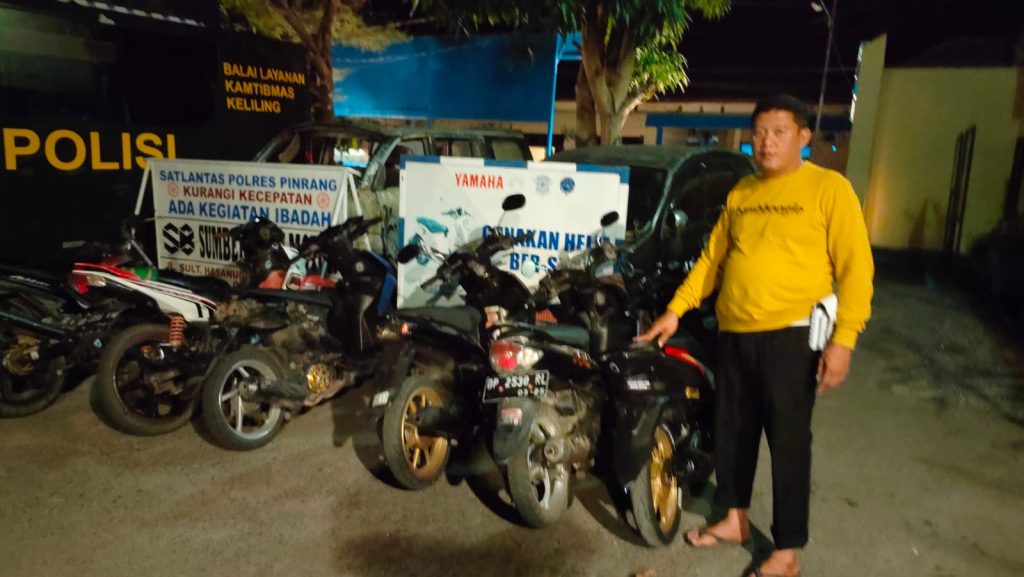 Antisipasi Balap Liar, Satlantas Polres Pinrang Tingkatkan Patroli