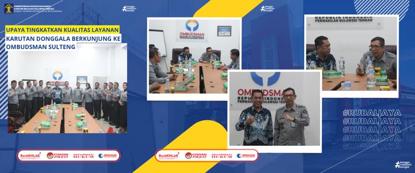 Upaya Tingkatkan Kualitas Layanan, Karutan Donggala Berkunjung ke Ombudsman Sulteng