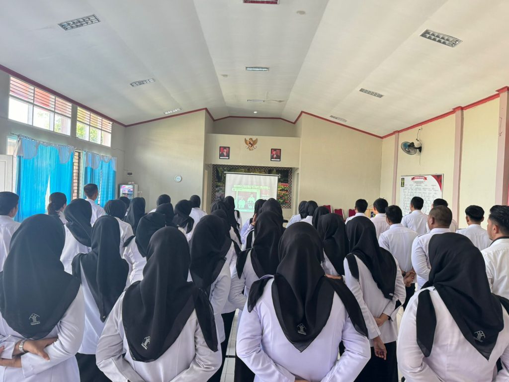 LPP Sungguminasa Ikuti Apel Awal Tahun 2024 bersama Menteri Hukum HAM Secara Virtual