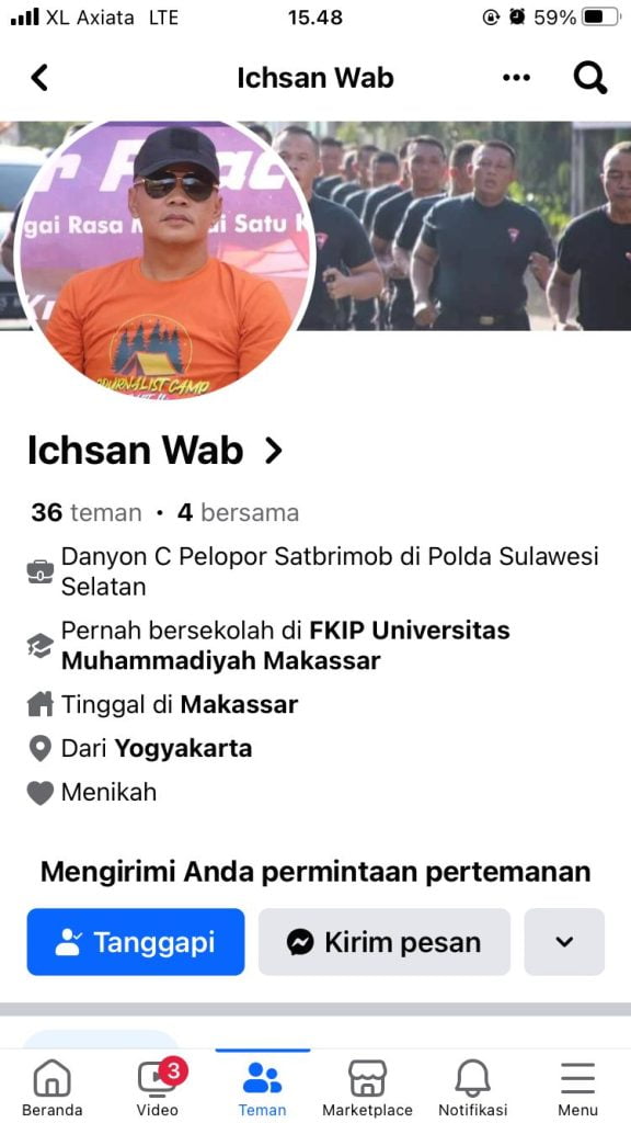 Waspada, OTK Catut Identitas Danyon Ichsan Berkeliaran di Facebook