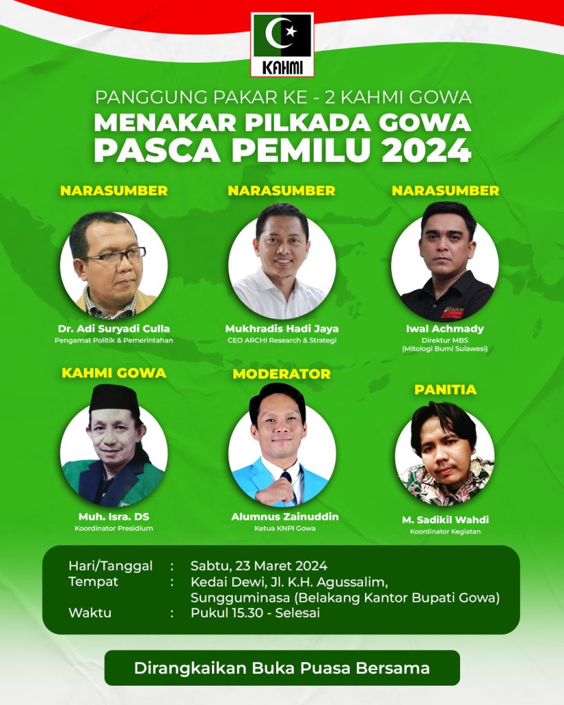 KAHMI Gowa Kembali Menggelar Panggung Pakar, Bertajuk Pilkada 2024