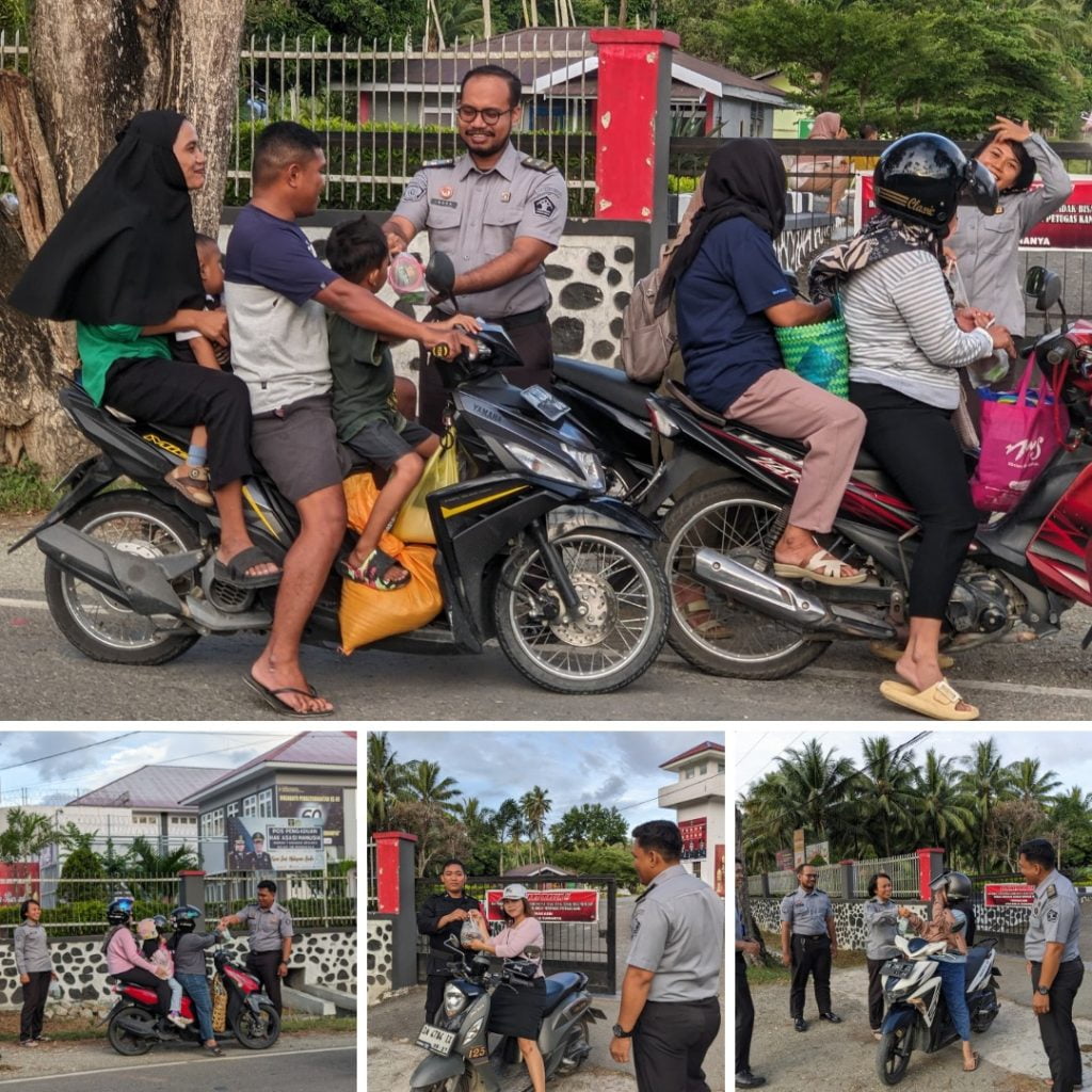 Berkahnya Ramadhan, Rutan Donggala Berbagi Takjil Ke Pengguna Jalan