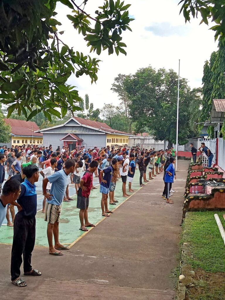 Sabtu Sehat, WBP Lapas Maros Rutin Olahraga Pagi
