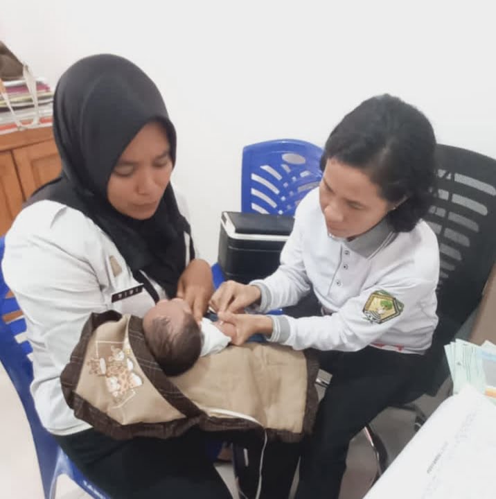 Optimalkan Layanan Kesehatan, 4 Anak Titipan Warga Binaan dapat Layanan Imunisasi