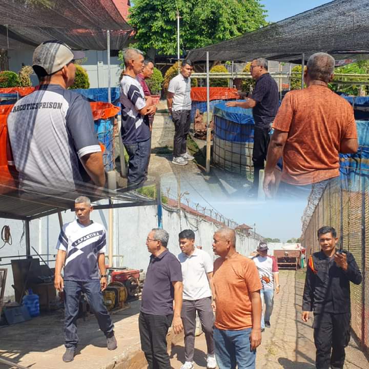 Perdana Bertugas Sebagai Kalapas, Sopian Meninjau langsung Fasilitas Lapas