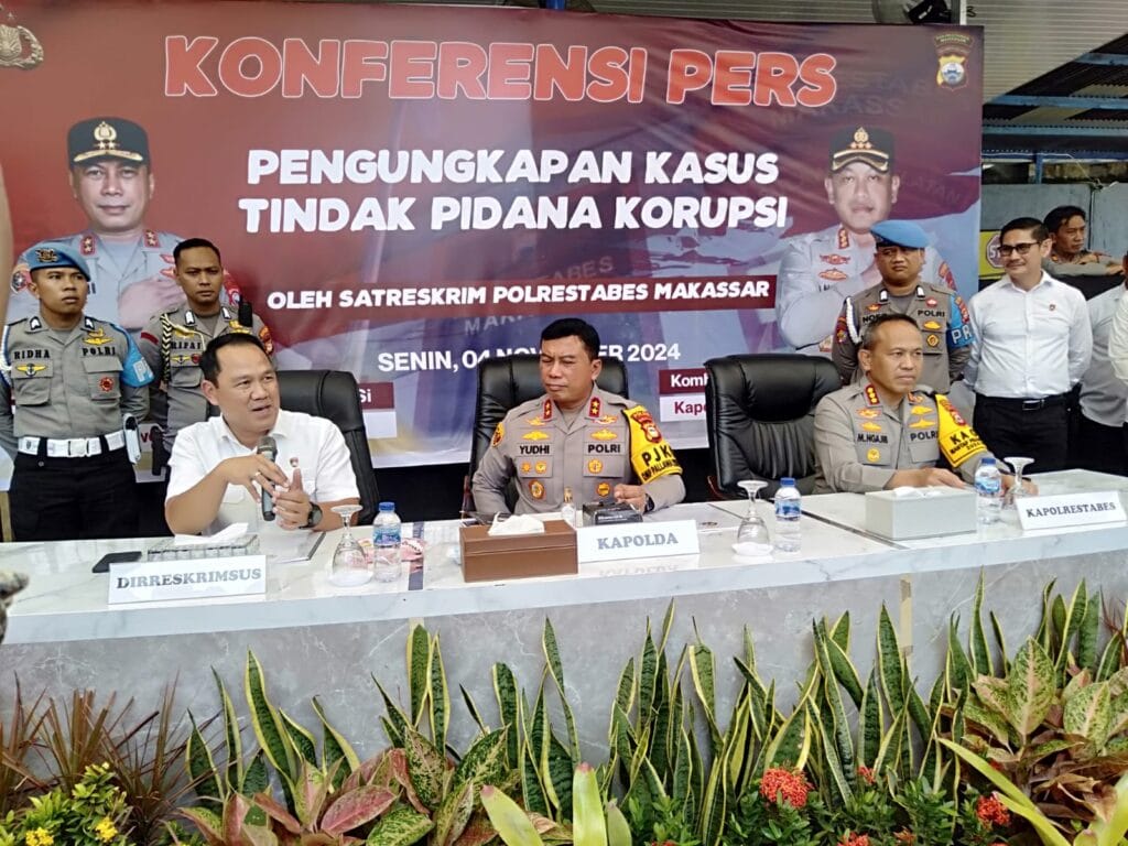 Polda Sulsel Rilis Korupsi Dana Hibah Pembangunan Masjid Nurul Dzikir Rp.2 M