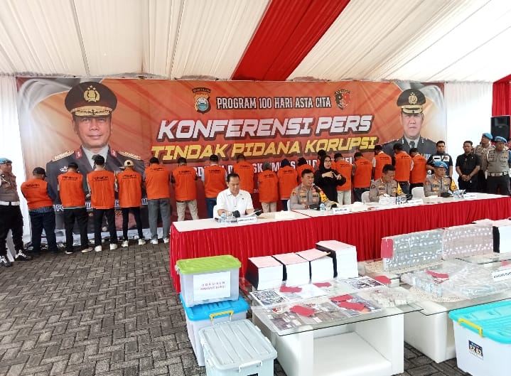 Tangani Tiga Kasus Korupsi ‘Kakap’, Polda Sulsel Tetapkan 21 Tersangka. Berikut Uraiannya!