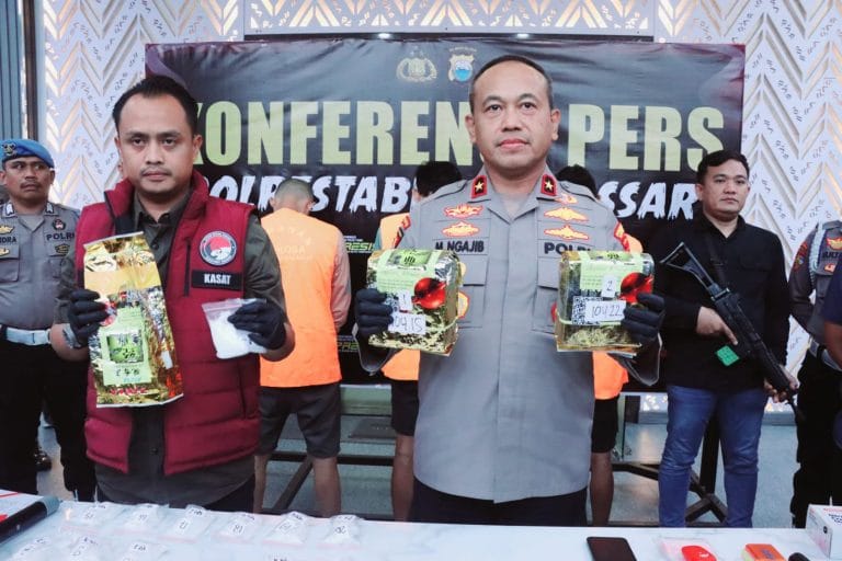 Lagi, Polrestabes Makassar Ungkap Peredaran Sabu 3 Kg