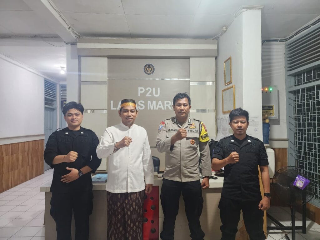 Harmoni Ramadhan: Lapas Maros Sambut Kunjungan Bhabinkamtibmas dengan Tarawih Bersama