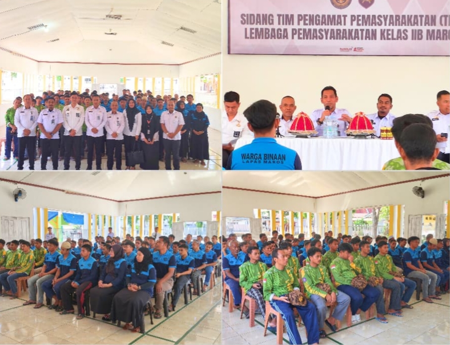 Sidang Tim Pengamat Pemasyarakatan, Lapas Maros Pastikan Program Pembinaan Berjalan Optimal