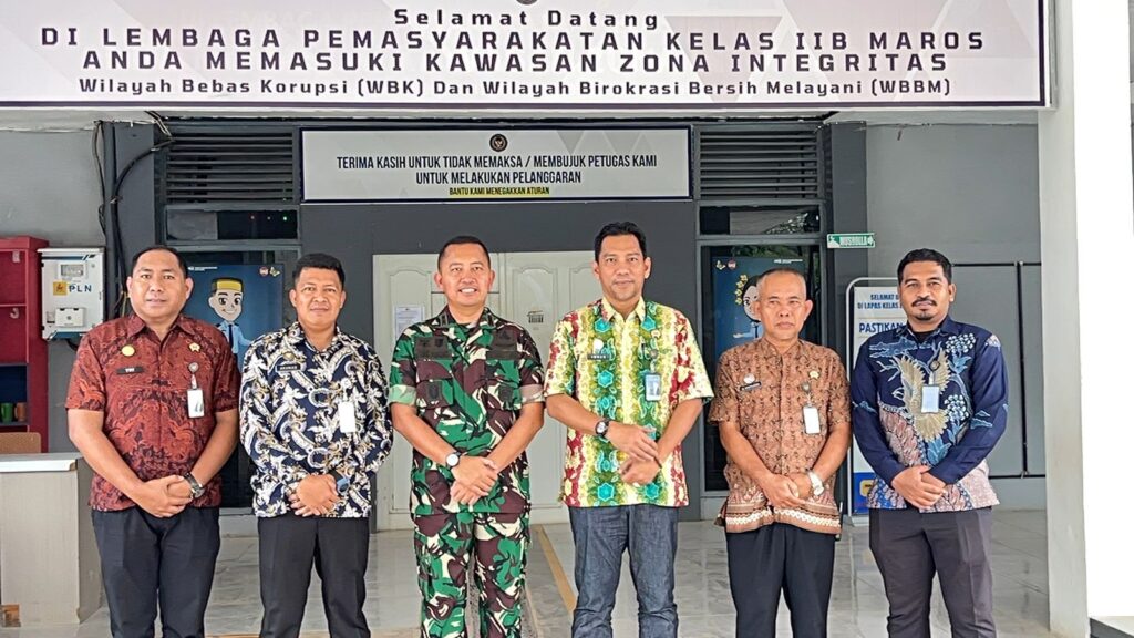 Komandan Kodim Maros Kunjungi Lapas Kelas IIB Maros, Perkuat Sinergi Antar Lembaga