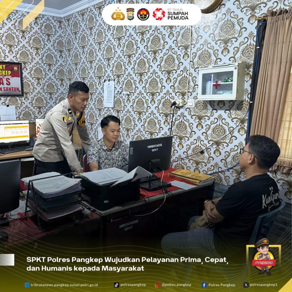 Polres Pangkep Luncurkan Layanan SPKT Tanpa Biaya: Mudah, Cepat, dan Humanis