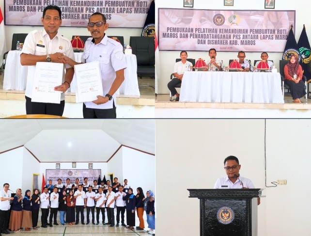 Kerja Sama Lapas Maros dan Disnakertrans Lahirkan Wirausaha Roti dari Balik Jeruji