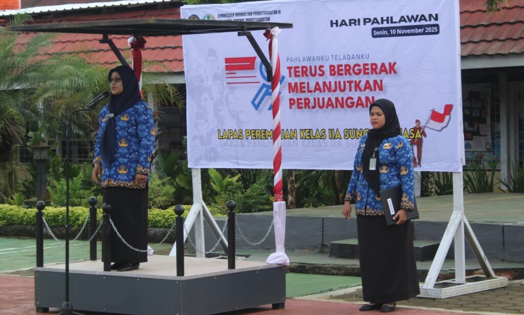 Lapas Perempuan Sungguminasa Gelar Upacara Hari Pahlawan 2025