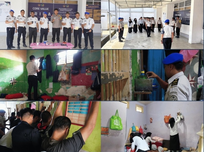 Sidak Gabungan Bersama APH, Lapas Maros Perkuat Keamanan Jelang Hari Bakti Pemasyarakatan ke-62