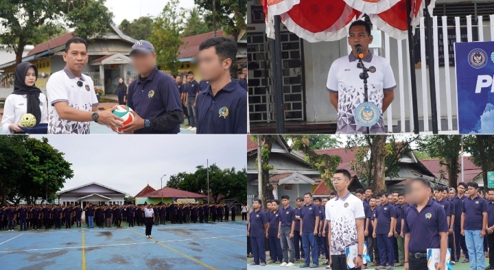 Pembukaan Pekan Olahraga dan Seni Meriahkan Hari Bakti Pemasyarakatan ke-62 di Lapas Maros