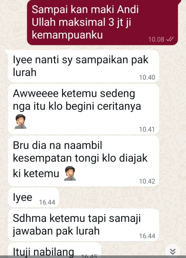 Lurah Boriappaka Klaim Diminta Rp50 Juta untuk “Pengamanan” Publikasi. Kok.Bisa?