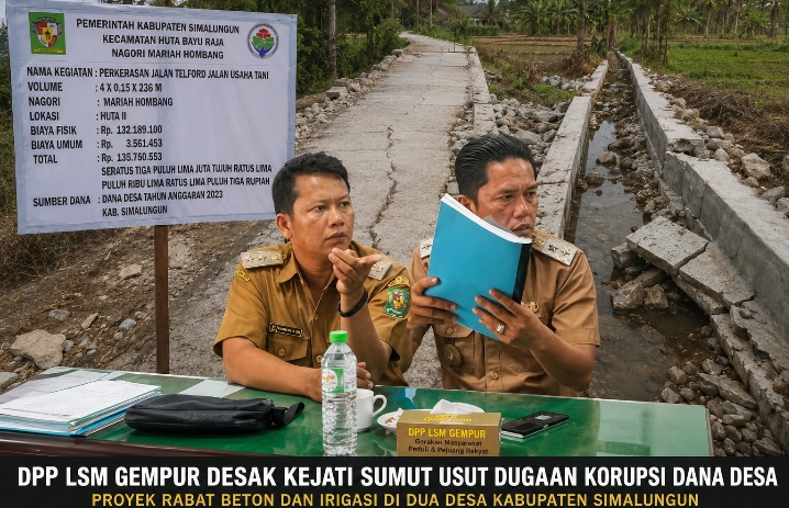 DPP LSM GEMPUR Desak Kejati Sumut Usut Dugaan Korupsi Dana Desa di Dua Desa Kabupaten Simalungun