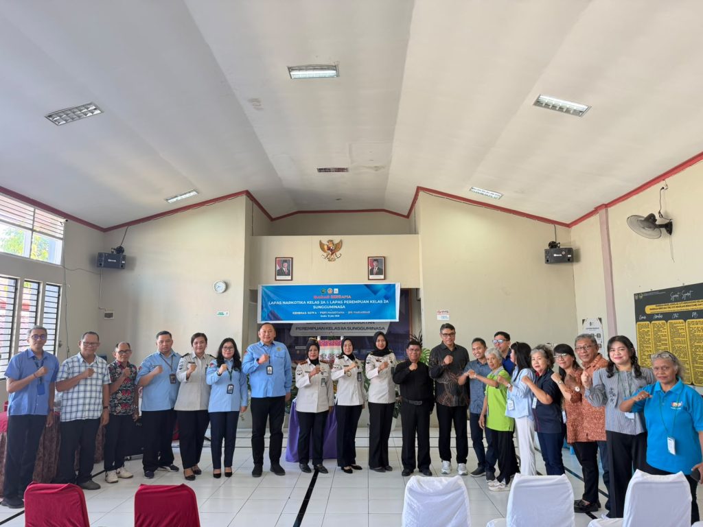 Hak Beribadah Tetap Terpenuhi, WBP Nasrani Lapas Narkotika Sungguminasa Ikuti Ibadah Bersama Di Lapas Perempuan Sungguminasa